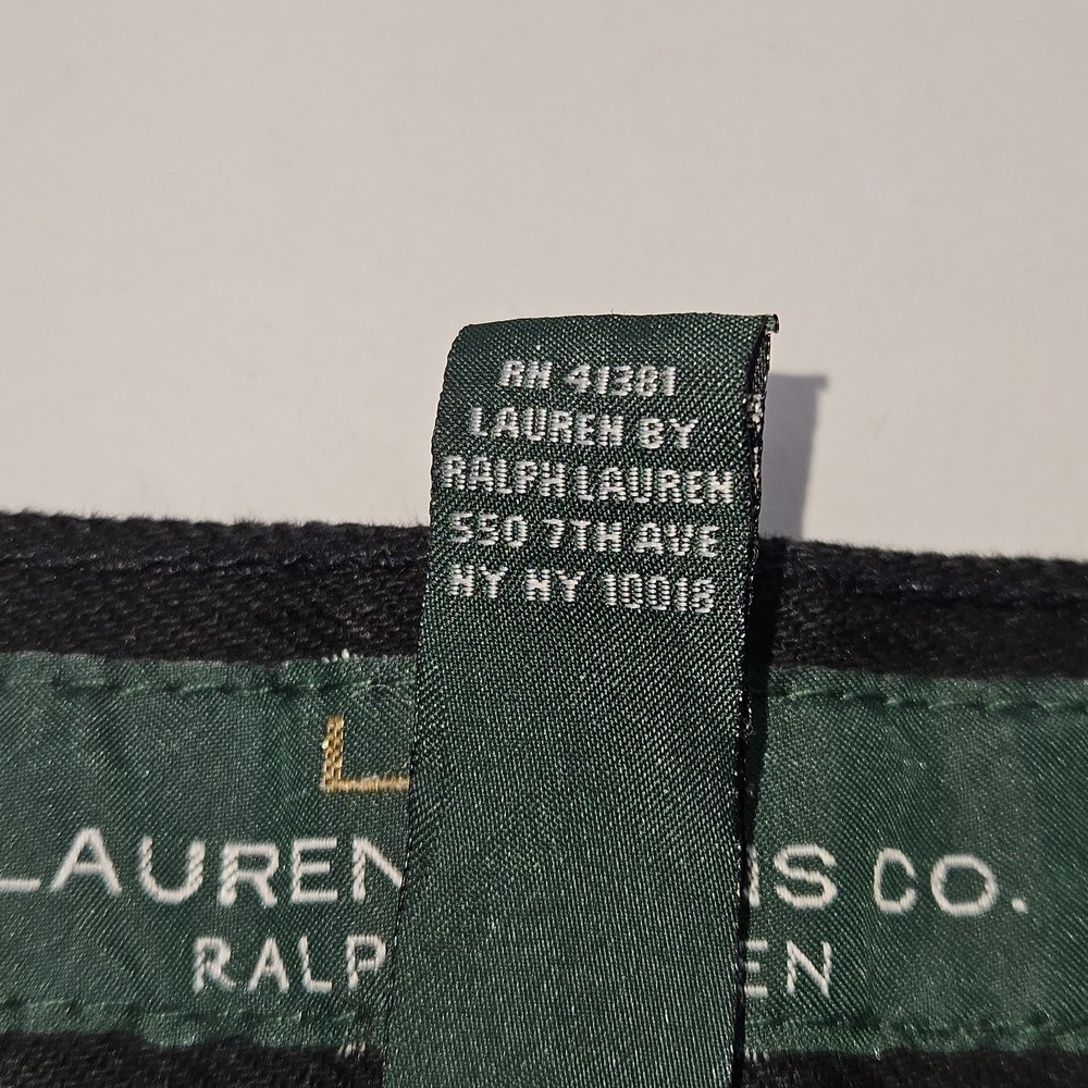Lauren Ralph Lauren Jeans Women 4 Black Modern Slim Straight Leg Stretch Cotton - Picture 9 of 16